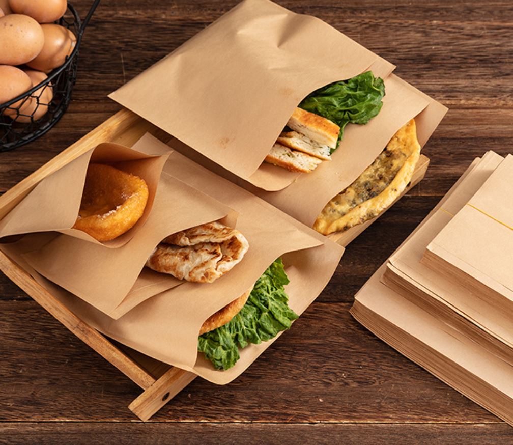 3 seal Greaseproof Paper Bag Pouch