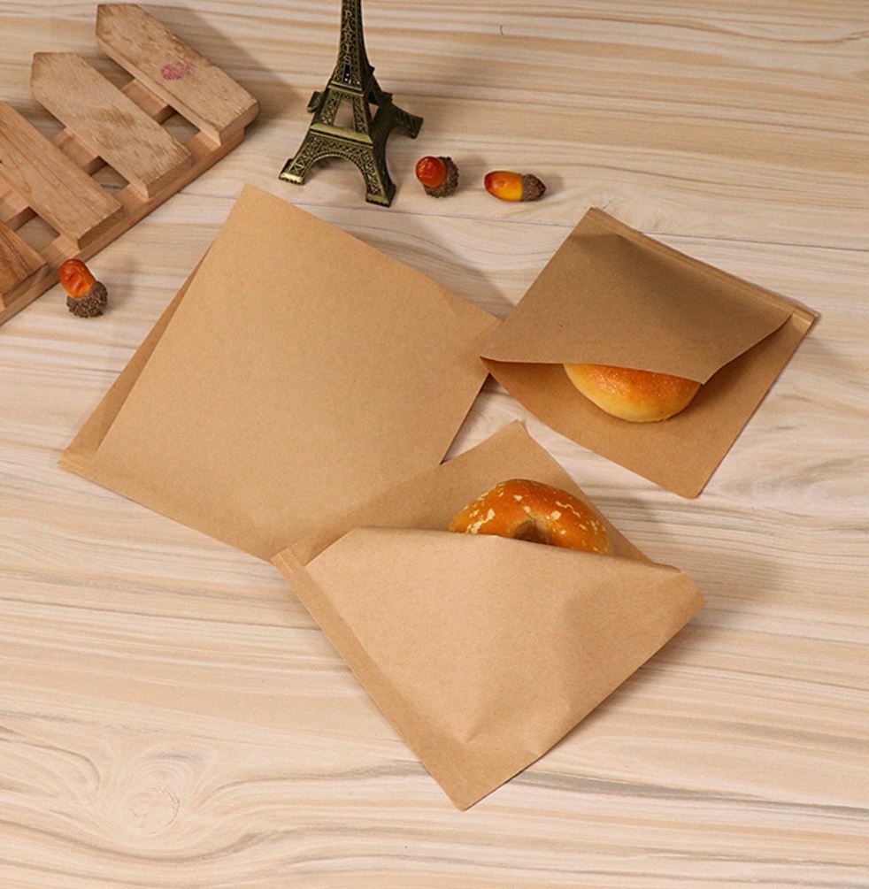 L-Shaped Greaseproof Paper Bag Pouch