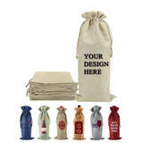 Wine Jute burlap bag