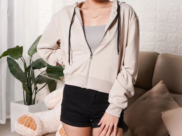 Hoodie Jacket with zipper for Women