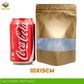 Glossy Gold w/ Window Stand-up Resealale Pouch