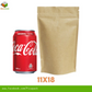 Full Kraft brown Stand-up Resealable Pouch