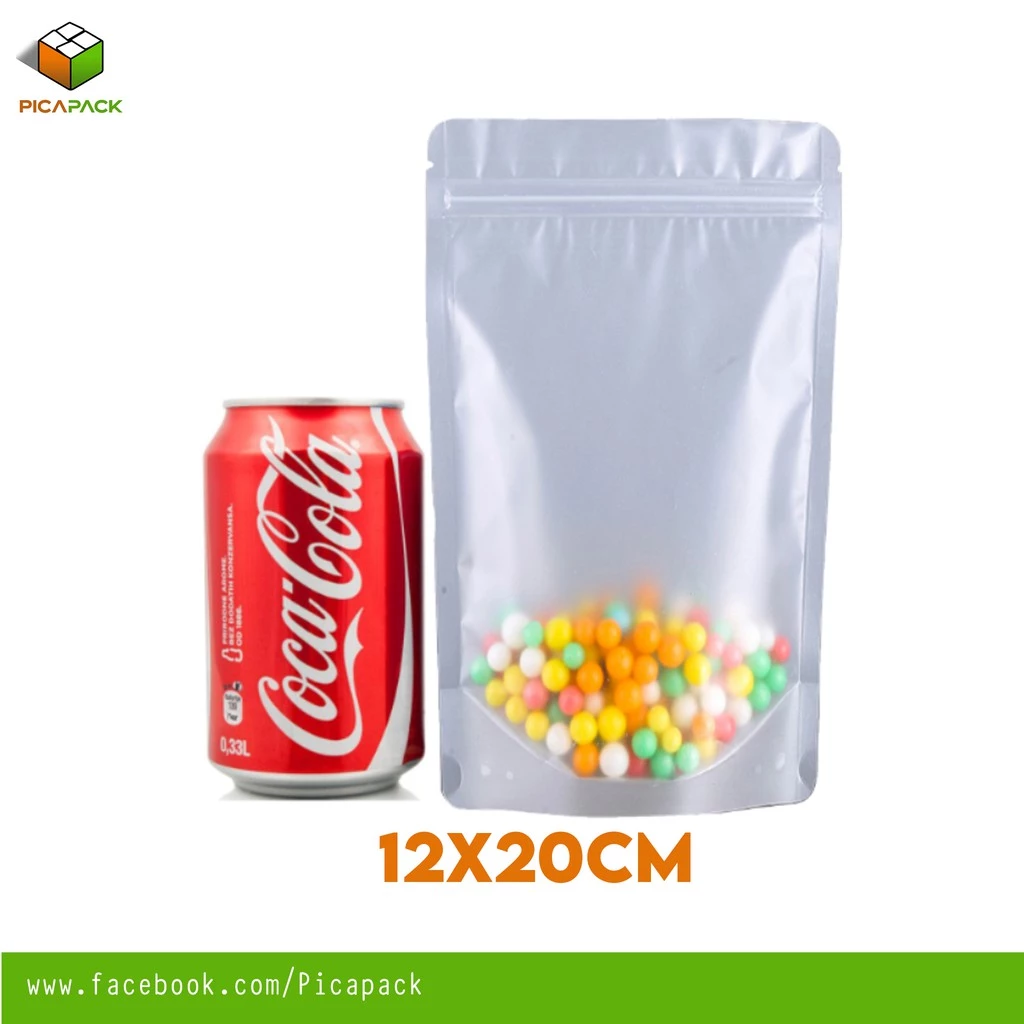 Frosted clear Stand-up Resealable Pouch