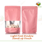 Glossy Matte Pink w/ Window Stand-up Resealable Pouch