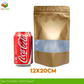Glossy Gold w/ Window Stand-up Resealale Pouch