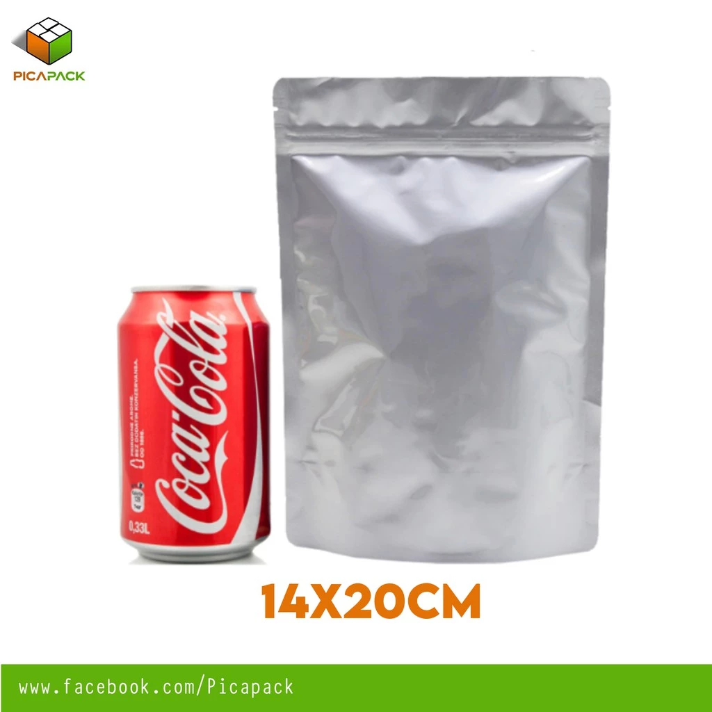 Full aluminum Stand-up Resealale Pouch