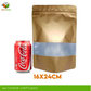 Glossy Gold w/ Window Stand-up Resealale Pouch