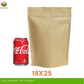 Full Kraft brown Stand-up Resealable Pouch