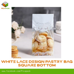 White Lace Design Pastry Bag