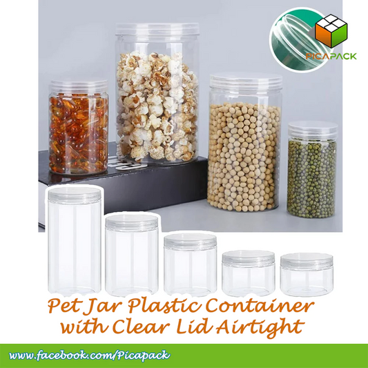 Pet Jar Plastic Containers with Lid