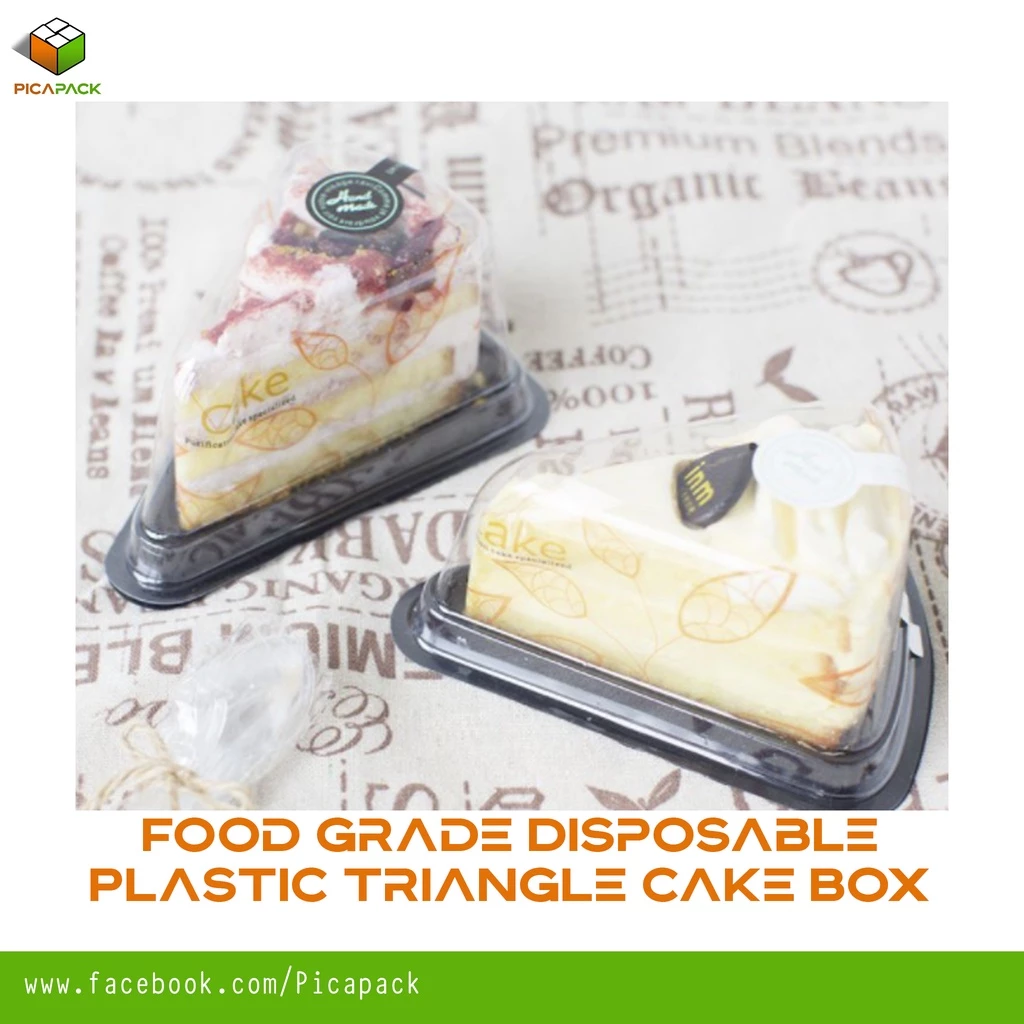 Cake Triangle Container Slice Packaging Box