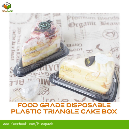 Cake Triangle Container Slice Packaging Box