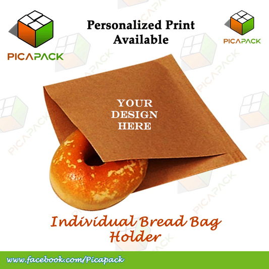Full Brown/White Individual Bread Bag Holder