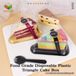 Cake Triangle Container Slice Packaging Box