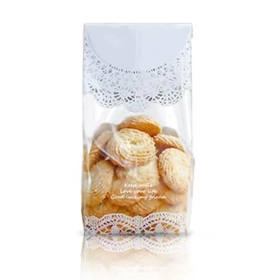 White Lace Design Pastry Bag