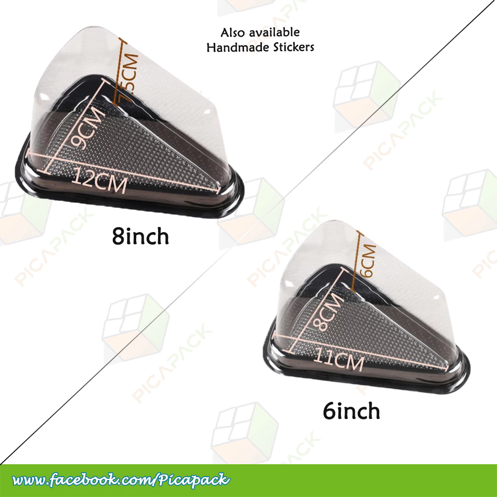 Cake Triangle Container Slice Packaging Box