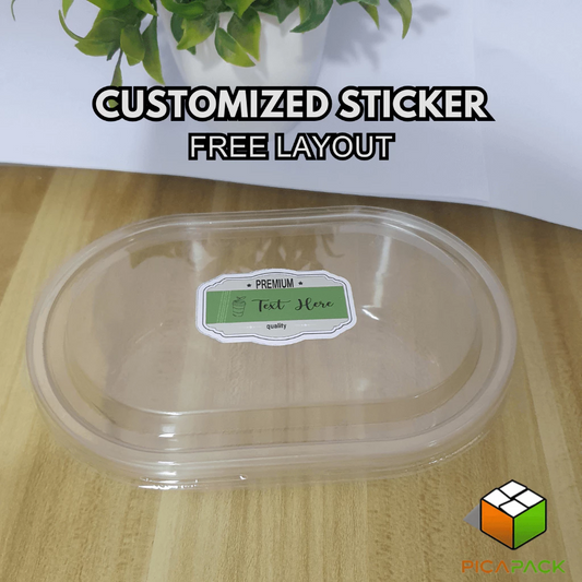 Clear Oval Dessert PET Deli Container