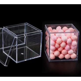 Clear Acrylic Plastic Square Cube Box