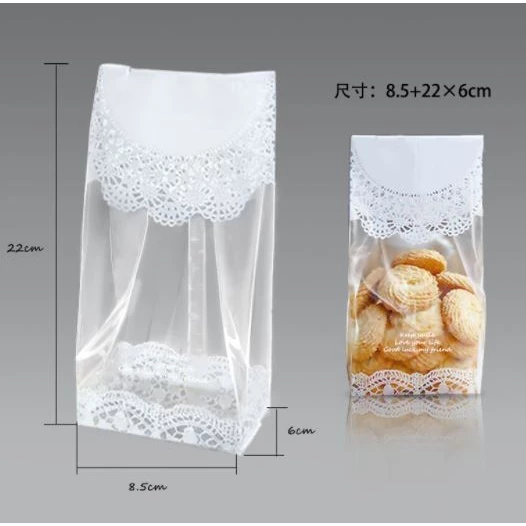 White Lace Design Pastry Bag