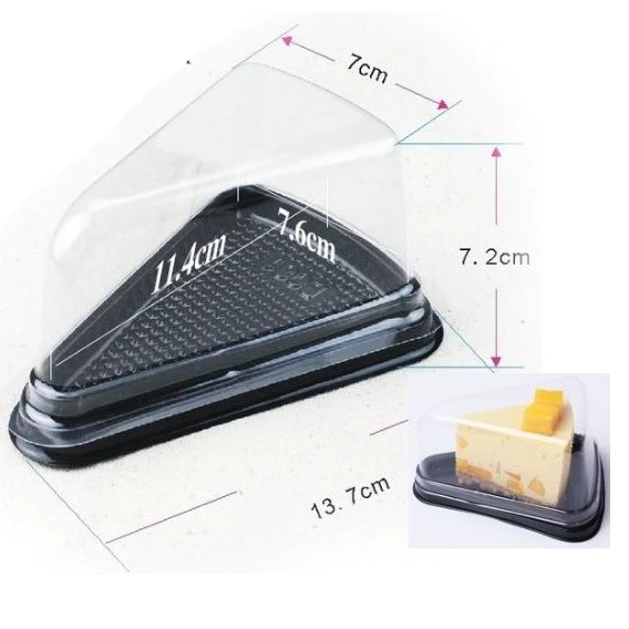 Cake Triangle Container Slice Packaging Box
