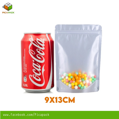 Frosted clear Stand-up Resealable Pouch