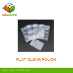 Flat Full Clear Pouch with Ziplock