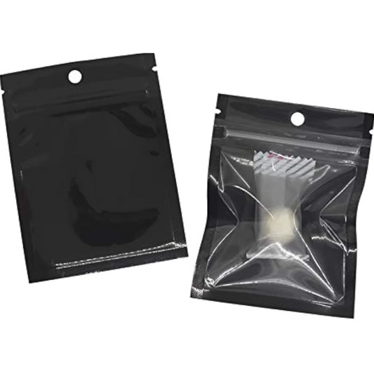 Flat Half Clear Gold with Ziplock