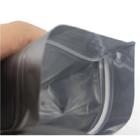 Full Matte Black Stand-up Resealable Pouch