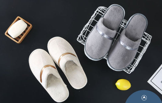 Hotel Slippers with Lace