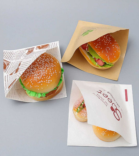 L-Shaped Greaseproof Paper Bag Pouch