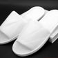 White Open Toe Slippers