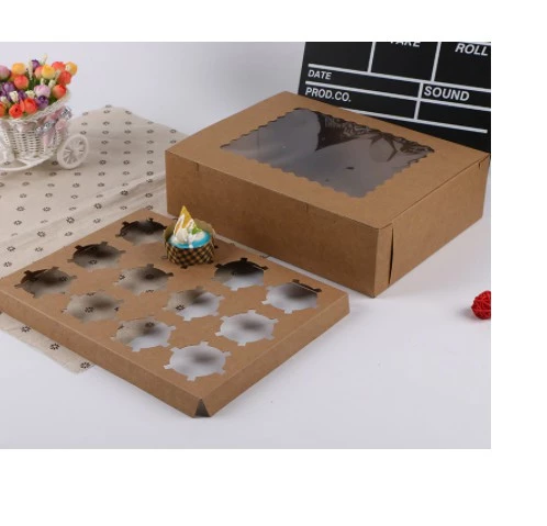12 Holes Muffin Tray Cupcake Box