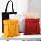 Colored Canva Tote Bag with Zipper