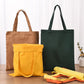 Colored Canva Tote Bag with Zipper