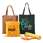 Colored Canva Tote Bag with Zipper