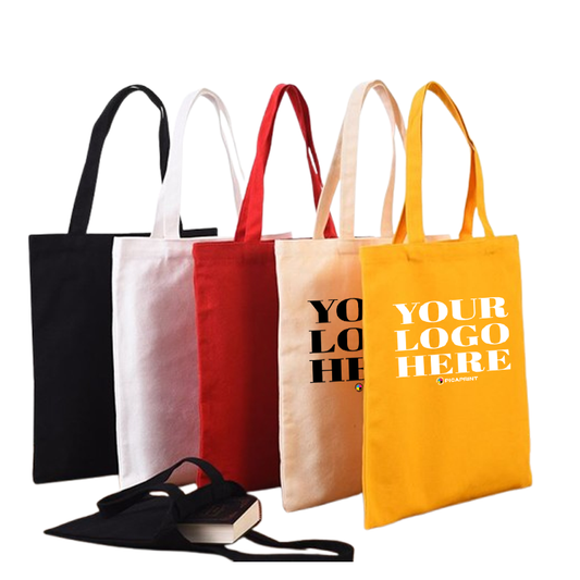 Colored Canva Tote Bag with Zipper
