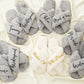 Cross Plush Slippers