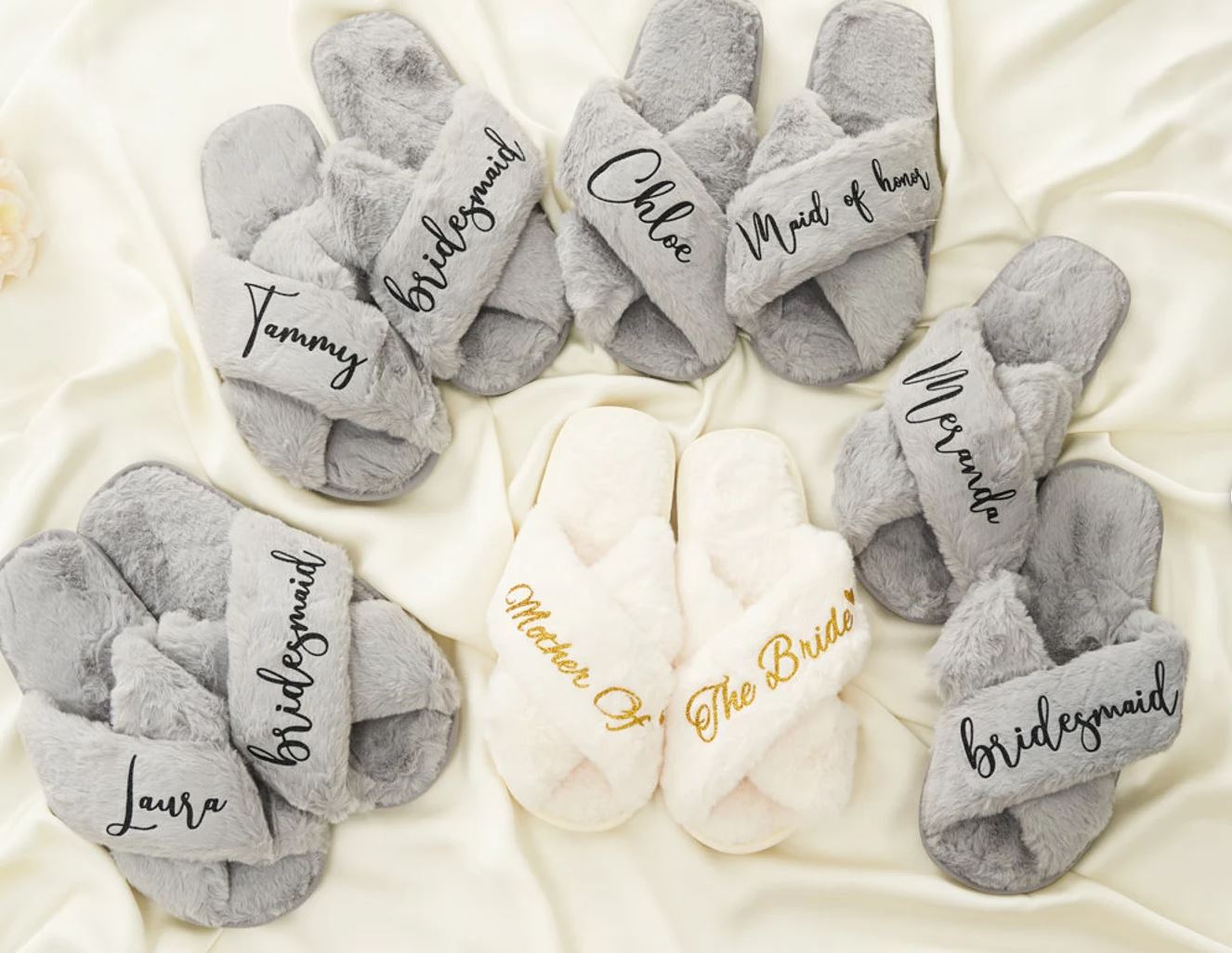 Cross Plush Slippers