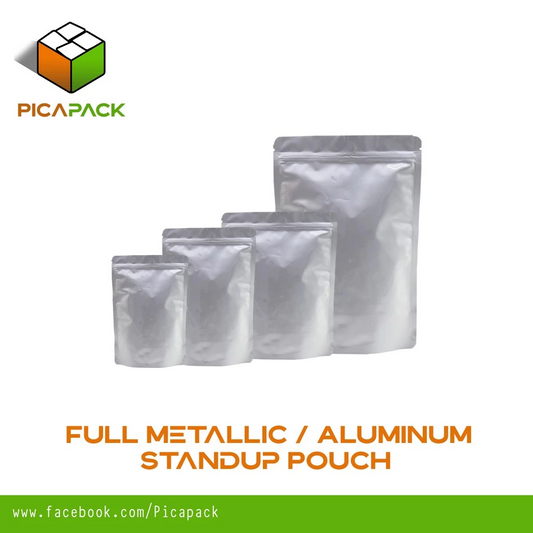 Full aluminum Stand-up Resealale Pouch