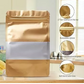 Glossy Gold w/ Window Stand-up Resealale Pouch