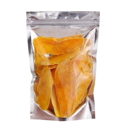 Half Clear / Half silver Stand-up Resealable Pouch