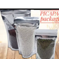 Half Clear / Half silver Stand-up Resealable Pouch