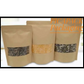 Kraft brown w/ Window Stand-up Resealable Pouch