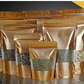 Textured gold w/ Window Stand-up Resealale Pouch