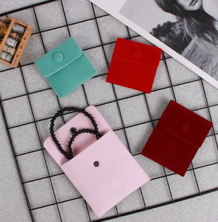 Velvet Button Bag
